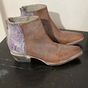 Freebird by Steven Rule Western Ankle Boot Size 7